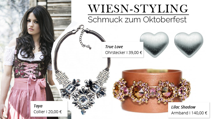 Oktoberfest Schmuck Set - Edelweiß Halskette & Ohrringe Mit Armband Für Damen