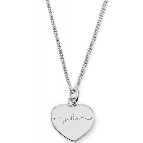 Personalisierte Herzkette Mit 3 Herzen Zum Gravieren - Geschenk Für