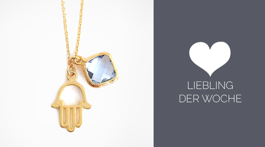 Halskette mit Hamsa-Symbol