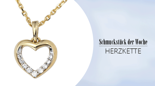 Schmuckstück der Woche: Herzkette mit Zirkonia
