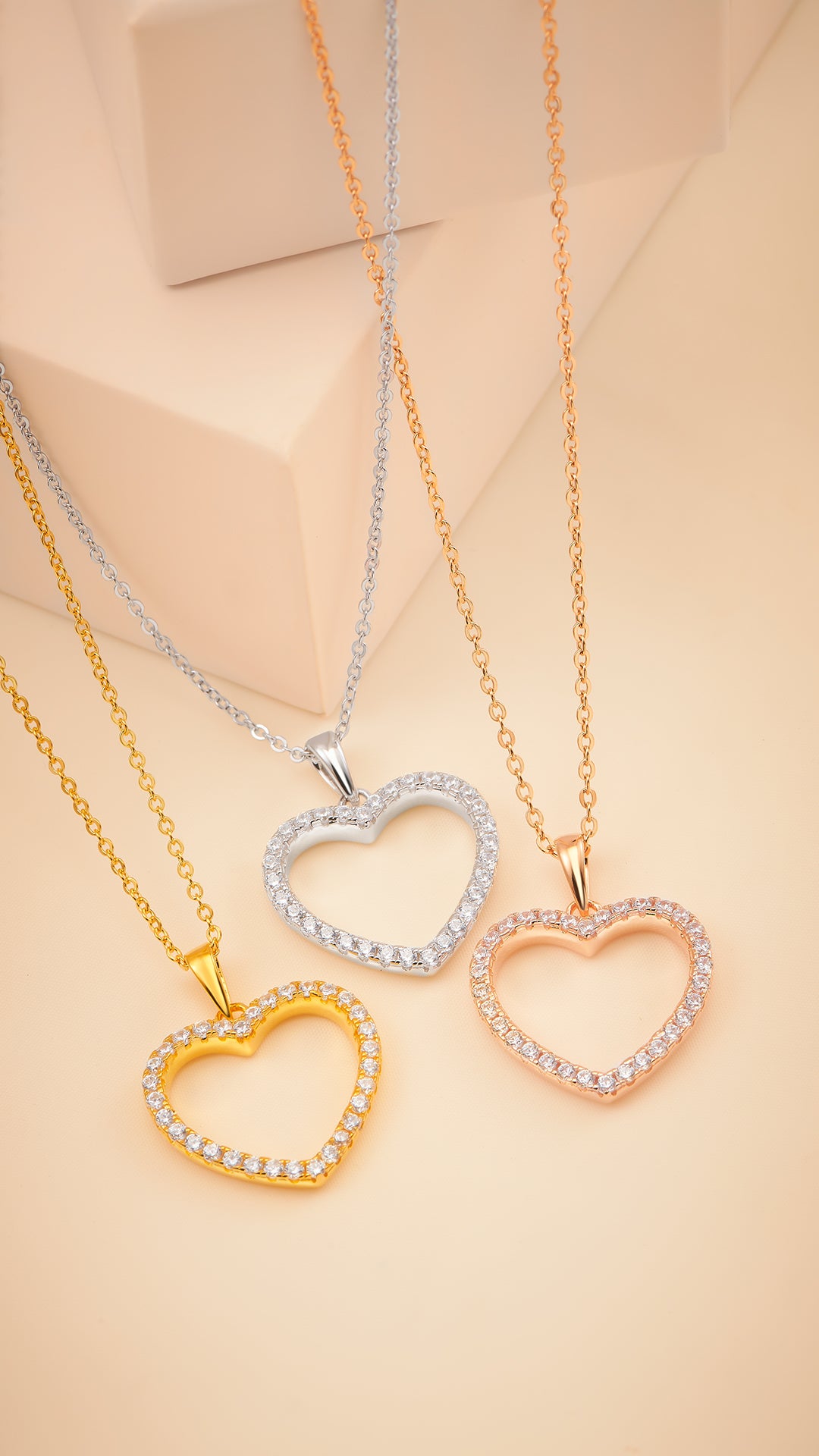 Big Heart Halskette - 925 Sterlingsilber