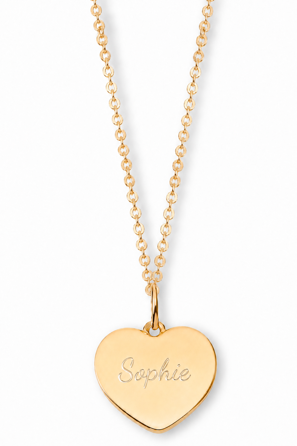 Herzkette mit Gravur - Little Heart - individuell personalisiert - Edelstahl