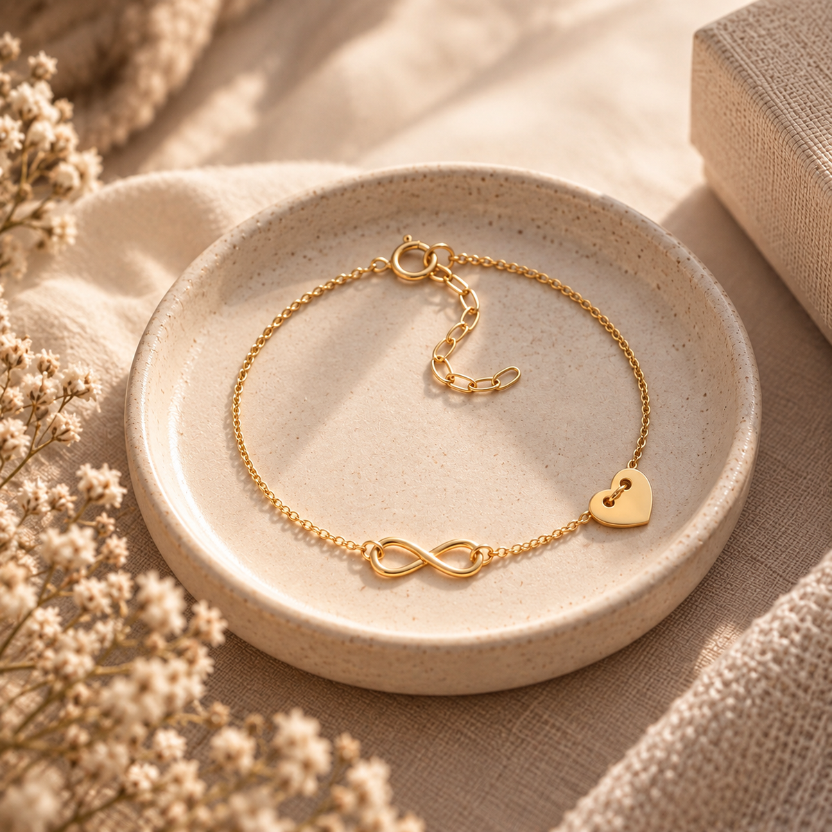 Armband Endless Love - Unendlichkeit mit Herz