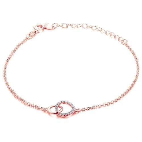 Armband mit 2 Kreisen - Double Circle - 925 Sterlingsilber