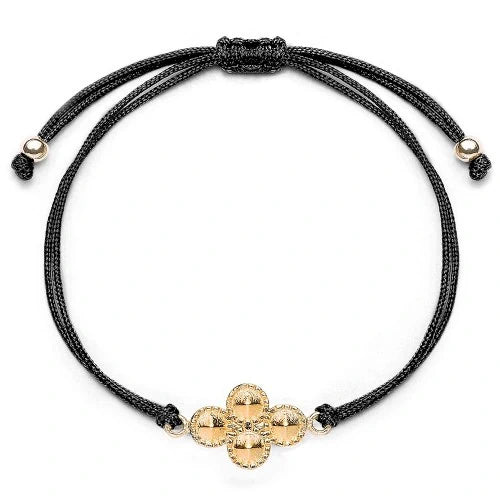Stoffarmband mit 925 Sterlingsilber