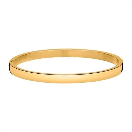 Armreif aus Edelstahl vergoldet mit Gravur