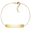 Armband mit Gravurplatte - individuell gravierbar