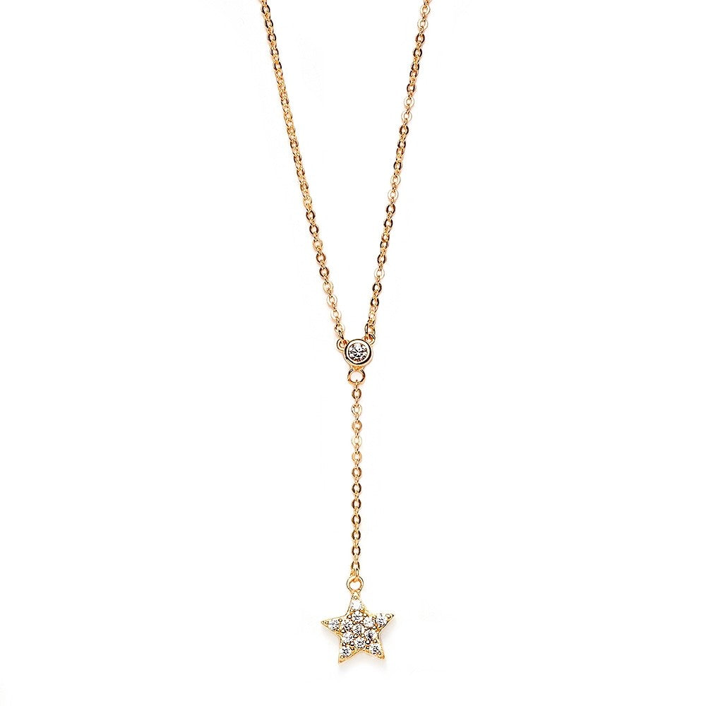 Halskette mit Stern und Zirkonia by Ernestine Palmert - 925 Sterlingsilber - Ernestine
