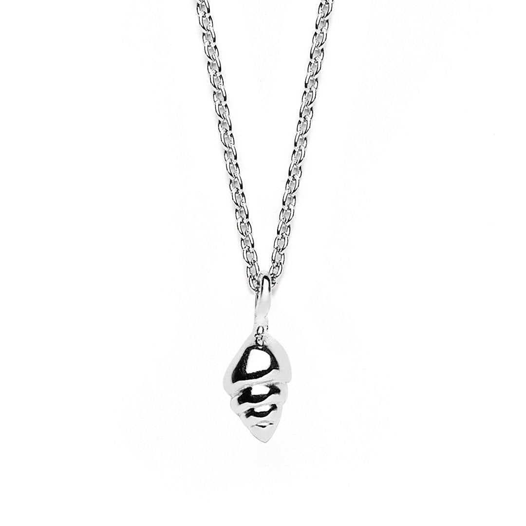 Muschel-Halskette Seeschnecke - 925 Sterlingsilber