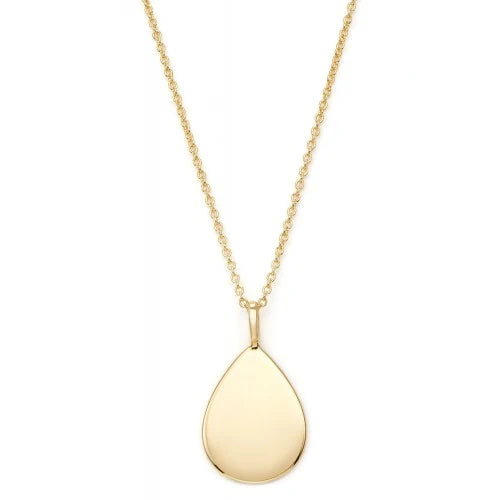 Gravierbare Tropfen-Halskette Teardrop - 925 Sterlingsilber