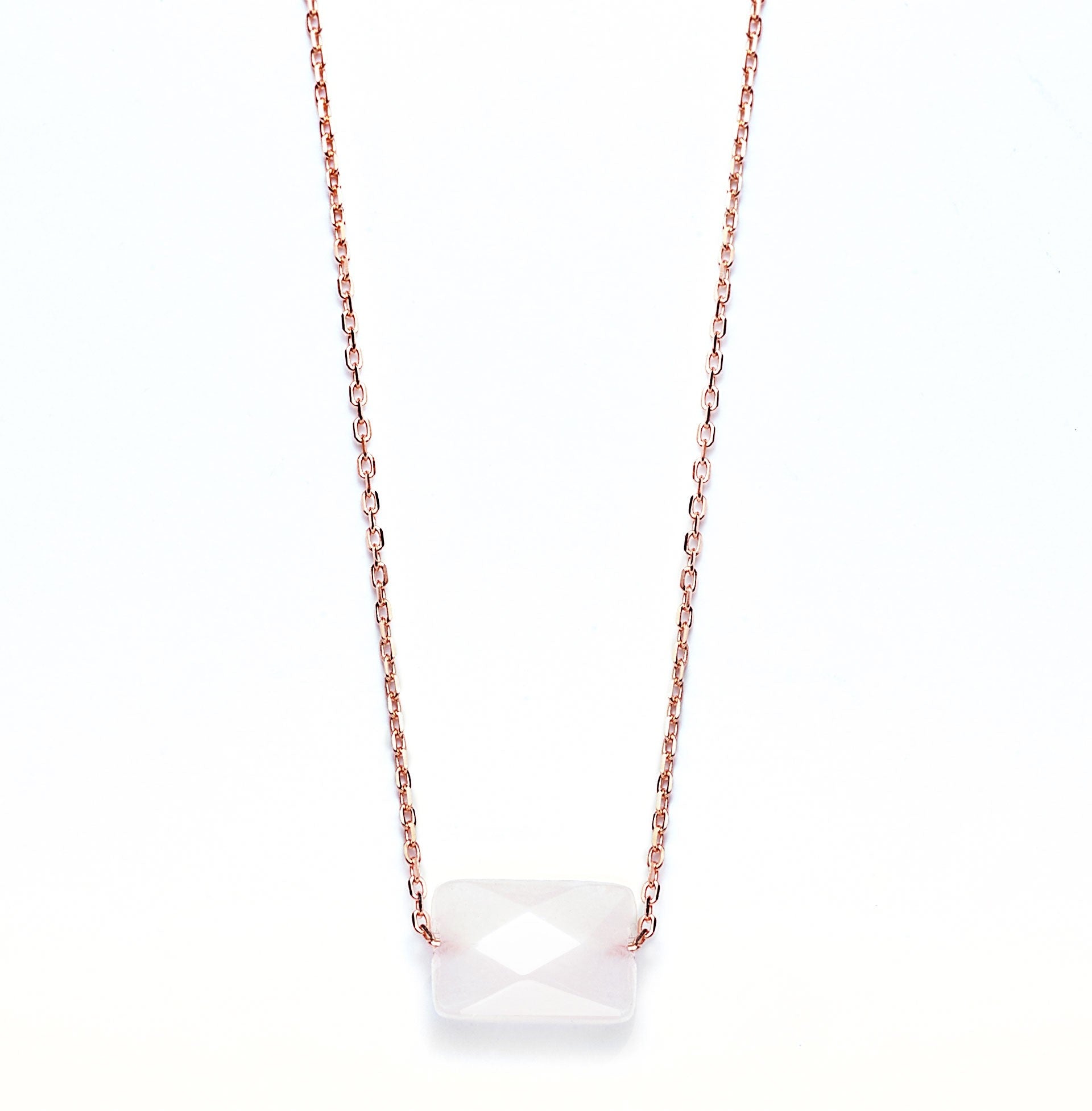 Halskette "Magic Quarz" Rosegold vergoldet