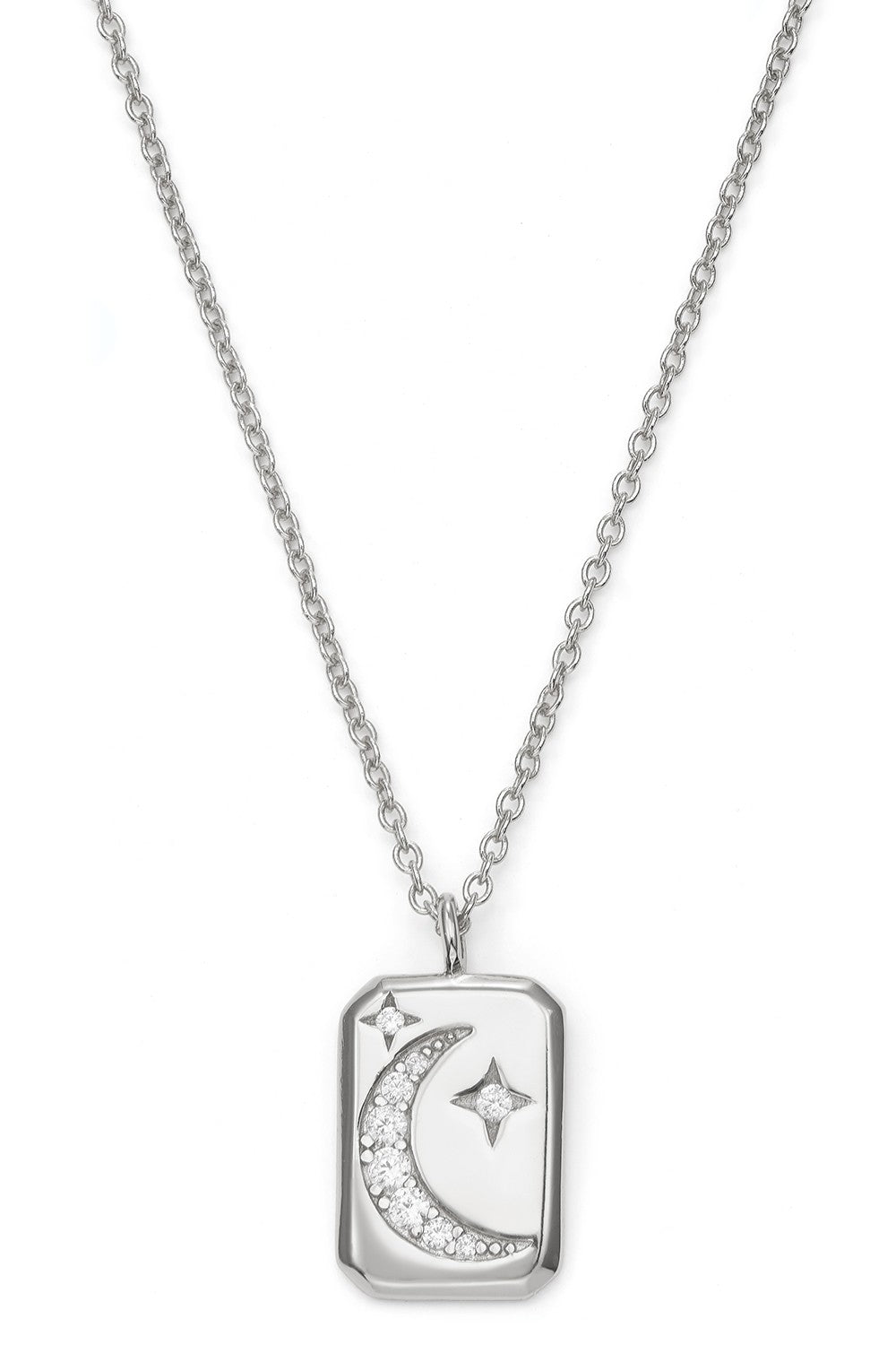 Halskette Nachthimmel mit Zirkonia - 925 Sterlingsilber