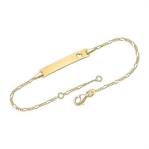 Figaro Herzarmband mit persönlicher Gravur