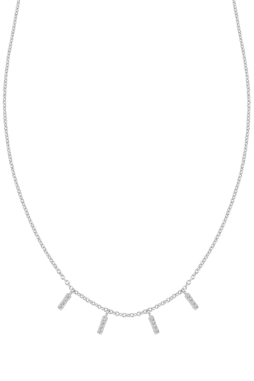 Halskette Triple Sparkle mit Zirkonia - 925 Sterlingsilber