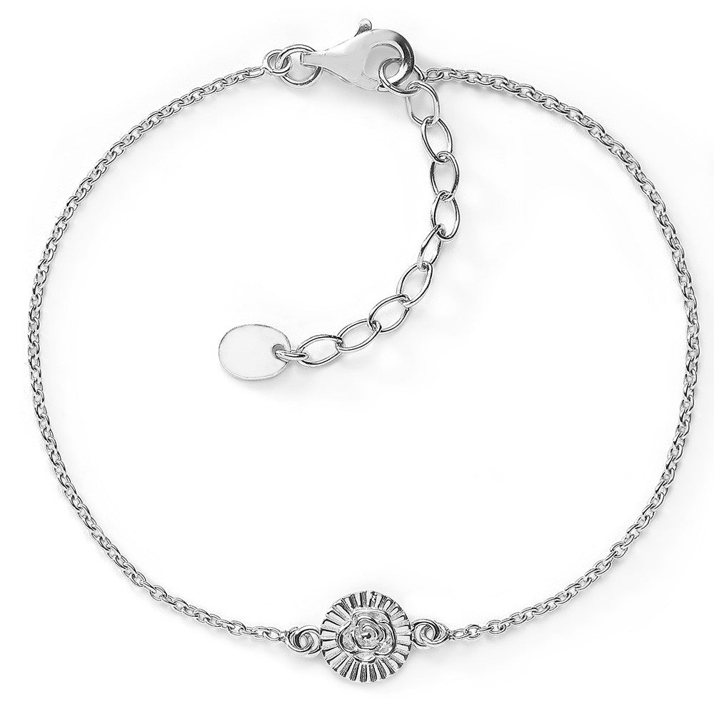 Münz-Armband Rose - 925 Sterlingsilber