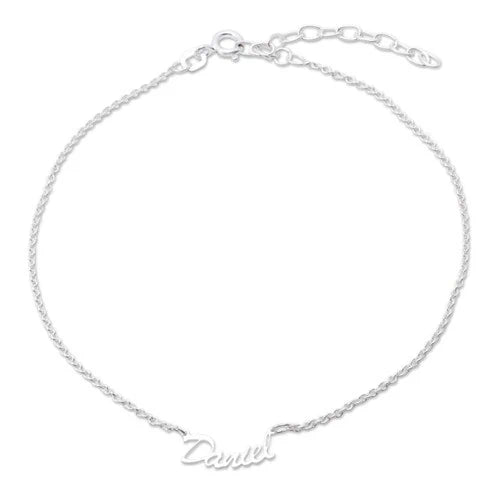 Namensfußkette aus Silber