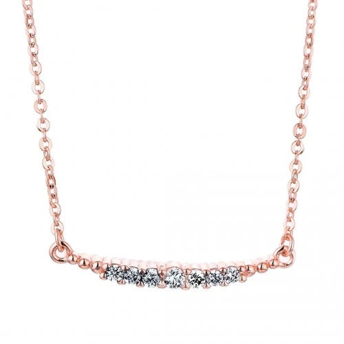 Pole Halskette mit Zirkonia by Natalie Soetz - 925 Sterlingsilber