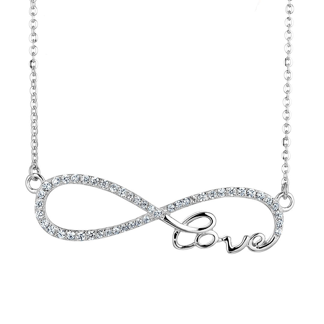 Infinity Love Halskette - 925 Sterlingsilber