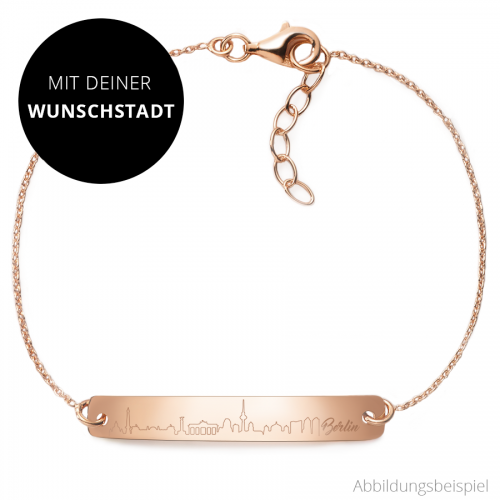 Armband "Wunschstadt - Meine Stadt" | 925 Sterlingsilber