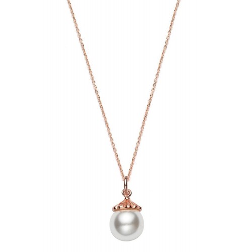 Halskette mit Perlen-Anhänger - 925 Sterlingsilber
