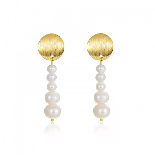 Disc Perlen Ohrringe - Pour Toi Jewelry