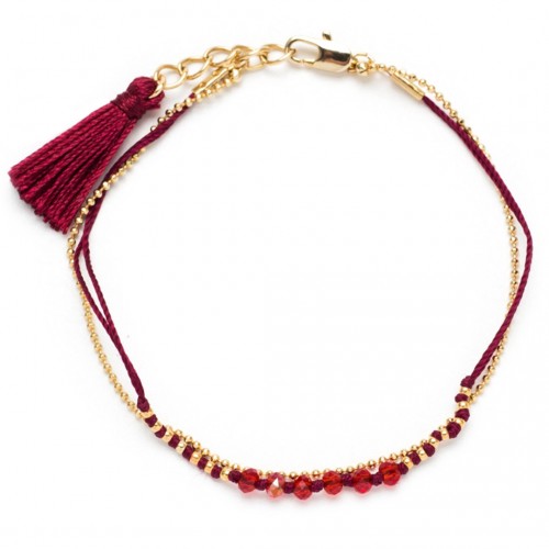 Armband Red Pearls