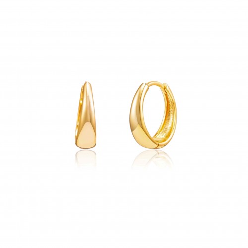 Oval Hoops Small, Gold - Pour Toi Jewelry