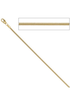 Schlangenkette 1,6 mm Karabiner Gold Halskette 