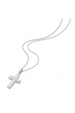 AMOONIC Kreuz Kette "Faith" schlichter Kreuzanhänger  - Kinder-Schmuck (individuell anpassbare Halskettenlänge)