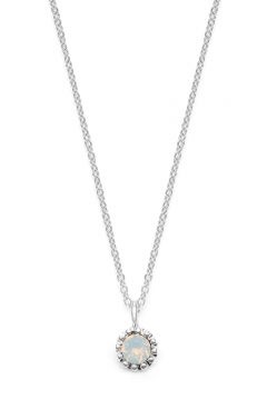 Halskette Opal - 925 Sterlingsilber