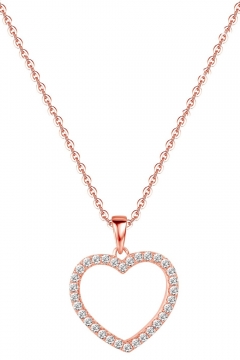 Muttertagsgeschenk - Big Heart Halskette - 925 Sterlingsilber
