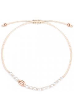Kauri-Armband mit Perlen - 925 Sterlingsilber