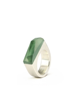 Ring CRYSTAL_green_L
