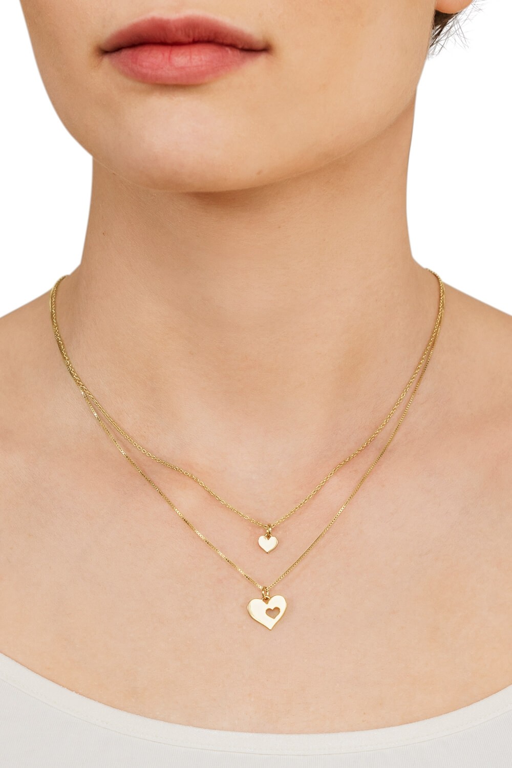 Damen Halskette Valentinstag Gold Statement Kette Kettenglieder Geschenk 