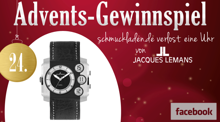 Adventskalender: Gewinnt eine Herrenuhr von Jacques Lemans!